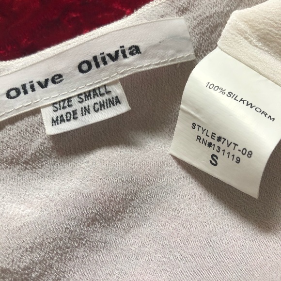 2For $25 Olive Olivia 💯% Silk Tank Top - Picture 6 of 7